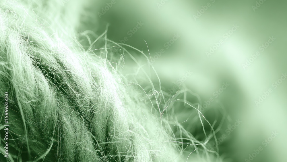 Poster close-up view of textured fibers.