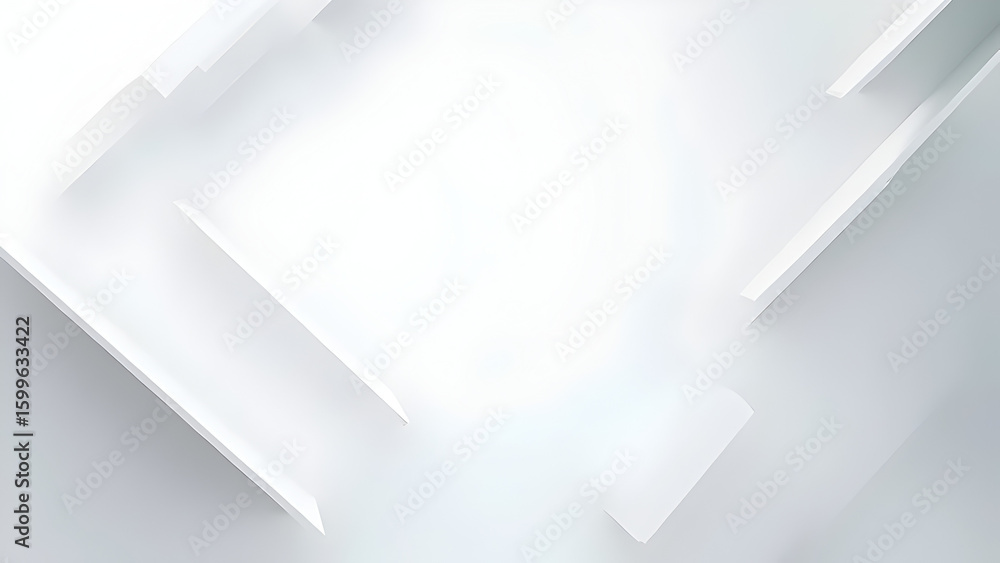 Poster abstract architectural design with clean white lines creating a sense of minimalist modernism