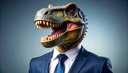 TRex Businessman Headshot Portrait.