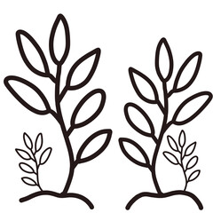 black and white tree