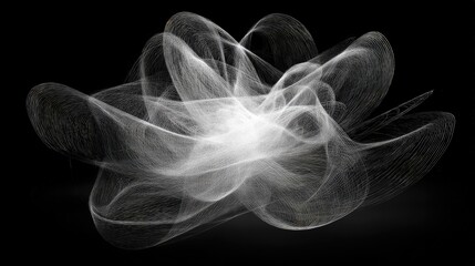 Abstract White Particle Explosion Design