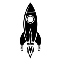 Space Shuttle, Spacecraft vector silhouette