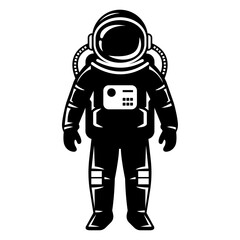 astronaut, vector silhouette