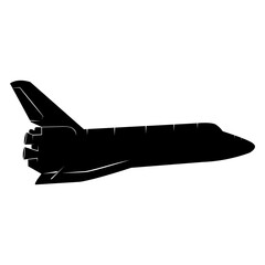 Space Shuttle, Spacecraft vector silhouette