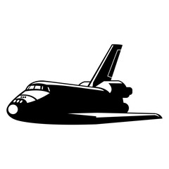 Space Shuttle, Spacecraft vector silhouette