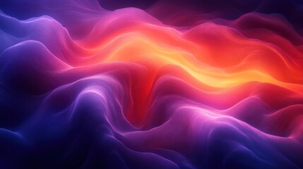Obraz premium Abstract vibrant waves of color