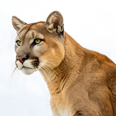 puma 17 years puma concolor isolated
