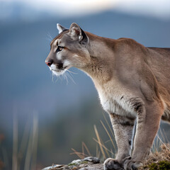 puma 17 years puma concolor isolated