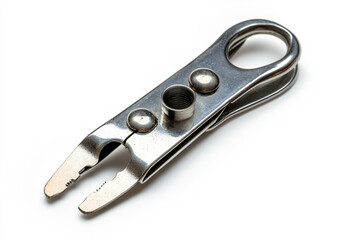 Metal Tool on White Background

