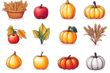 Assorted fruits and vegetables on display.