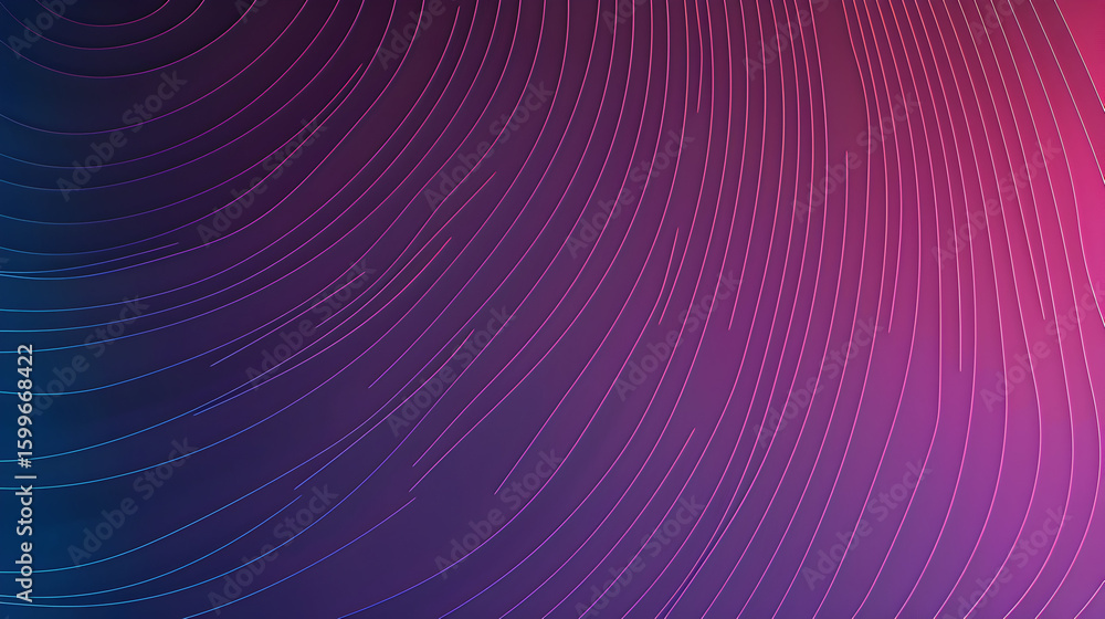 Poster dynamic flow abstract background with gradient colors and curved lines
