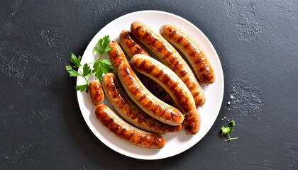 grilled sausage on a plate