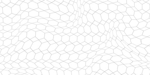 Seamless Hexagon Grid Pattern – Minimal Geometric Vector Background