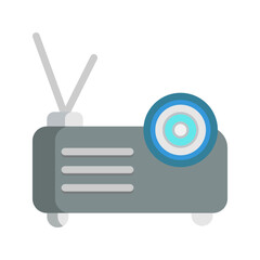 Projector Flat Icon. Editable Stroke Icons. Can be used for web, mobile apps, and software.