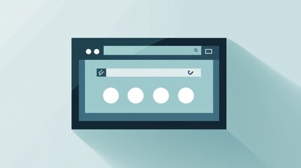 Fototapeta premium Minimalist UI Presentation