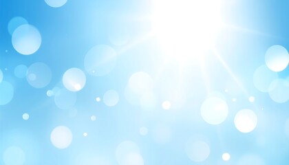 Light-filled, soft-focus blue background with bokeh