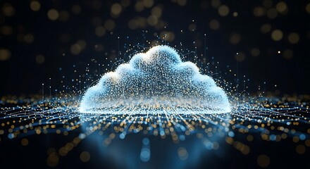 abstract blue background with lines, glass with water drops on green background