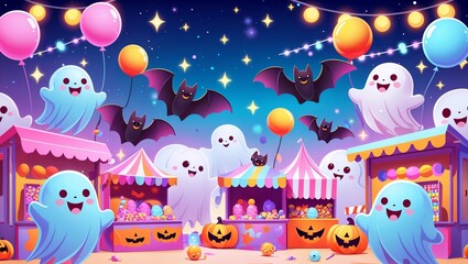 Bat Balloon Carnival