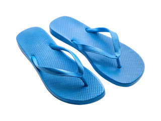 blue flip flops png image on transparent background