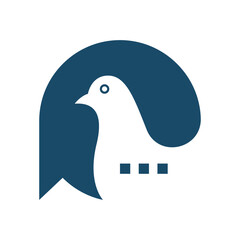 Pigeon logo icon design