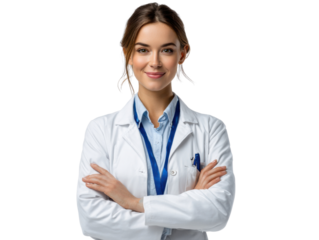 Confident Healthcare Professional: A professional in healthcare exudes confidence, embodying expertise, compassion, and dedication to patient care. This image captures the essence of professionalism.