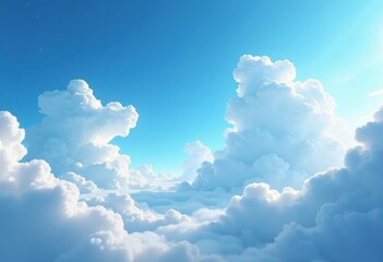 dynamic cloud formations whirling azure sky ethereal patterns enchanting shapes, blue, nature, cumulus, stratus, altostratus, clouds, fluffy, vivid