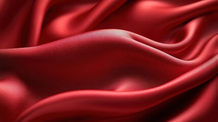 Obraz premium Crimson silk fabric drapes