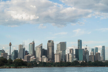 Sydney, Australia - 25 January 2025 : Skyline of Sydney CBD