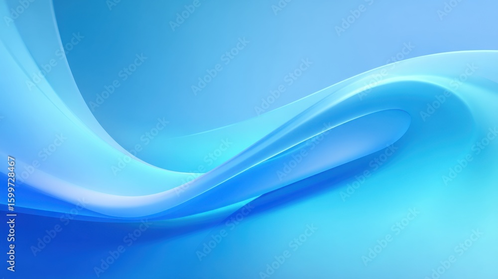 Poster a gentle wave of soft blue hues flows gracefully across the surface, creating a serene and calming a