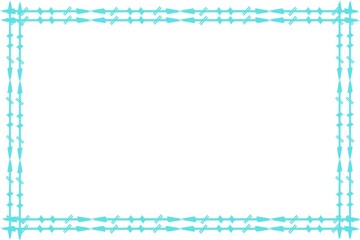 Simple Frame, Border Frame with White Background, Unique Frame, Blue Frame