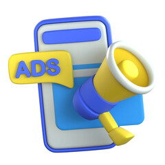 Digital Marketing 3D Icon Colorful Design