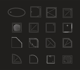 Modern Bathroom Layout Symbol Collection