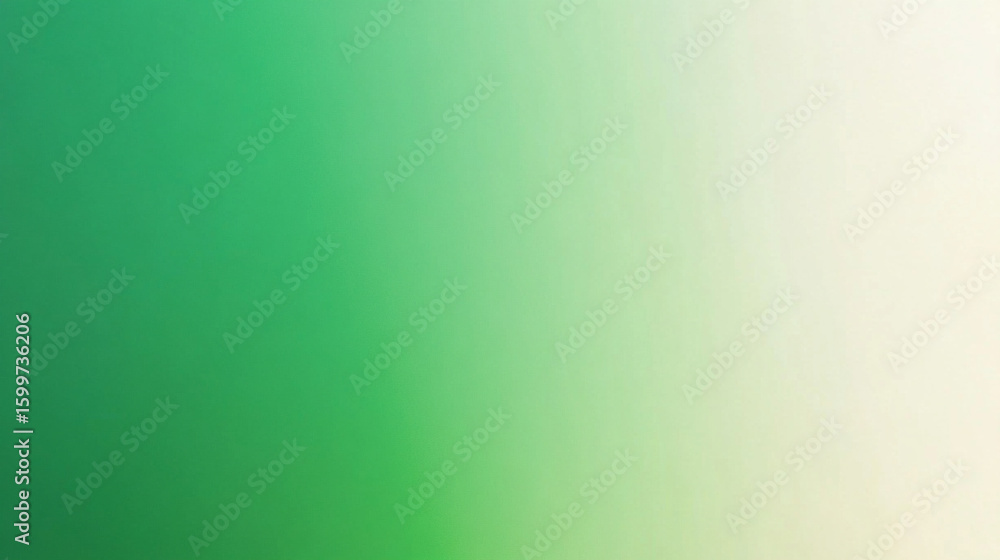 Aufkleber a smooth gradient blending rich emerald green into soft ivory, creating a fresh and elegant backdrop