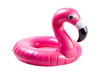 pink pool inflatable flamingo png image on transparent background