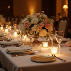 wedding table setting