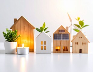 Miniature ecohomes with sustainable energy sources