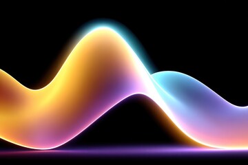 Abstract, flowing lines of vibrant light.