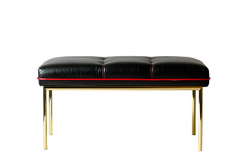 a beautiful bench on transparent