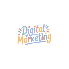 Digital Marketing Sticker Design Graphic