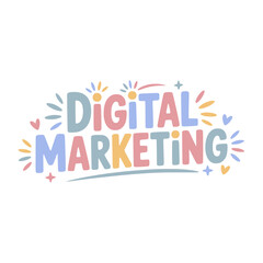 Digital Marketing Strategy Design Graphic