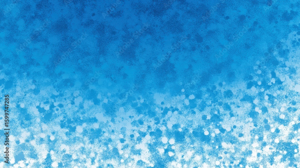 Poster a bright blue backdrop features soft white dots, creating a soothing and abstract visual effect. ide