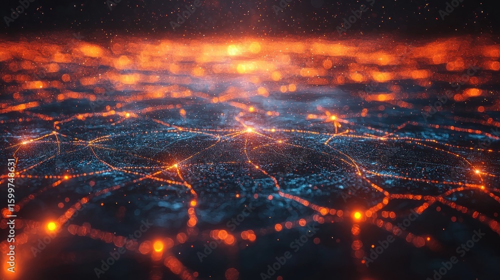 Poster abstract network connections: a digital universe of data and pathways