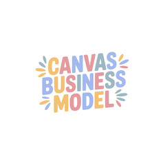 Canvas Business Model Design Sticker