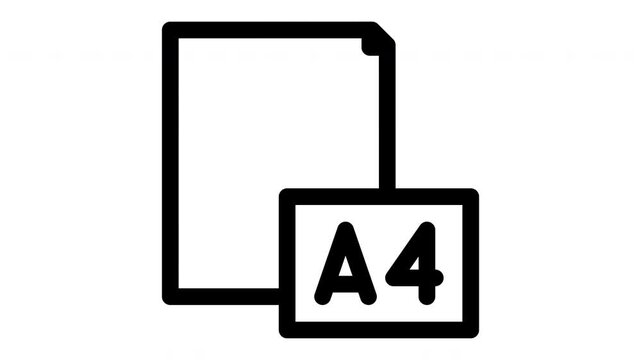 paper minimalist line animation