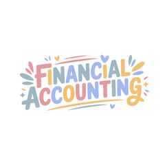 Financial Accounting Bold Text Design