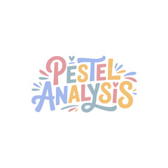 Obraz premium PESTEL Analysis Handwritten Sticker