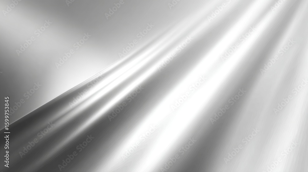Poster soft silver waves flow gently across the surface, reflecting light and creating a serene, calming ef