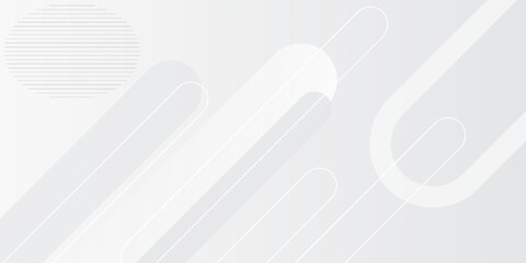 Abstract white background. Minimal geometric white light background abstract design. Suit for booklet, brochure, banner, poster, website, flyer, cover, corporate, backdrop. Vector Eps 10