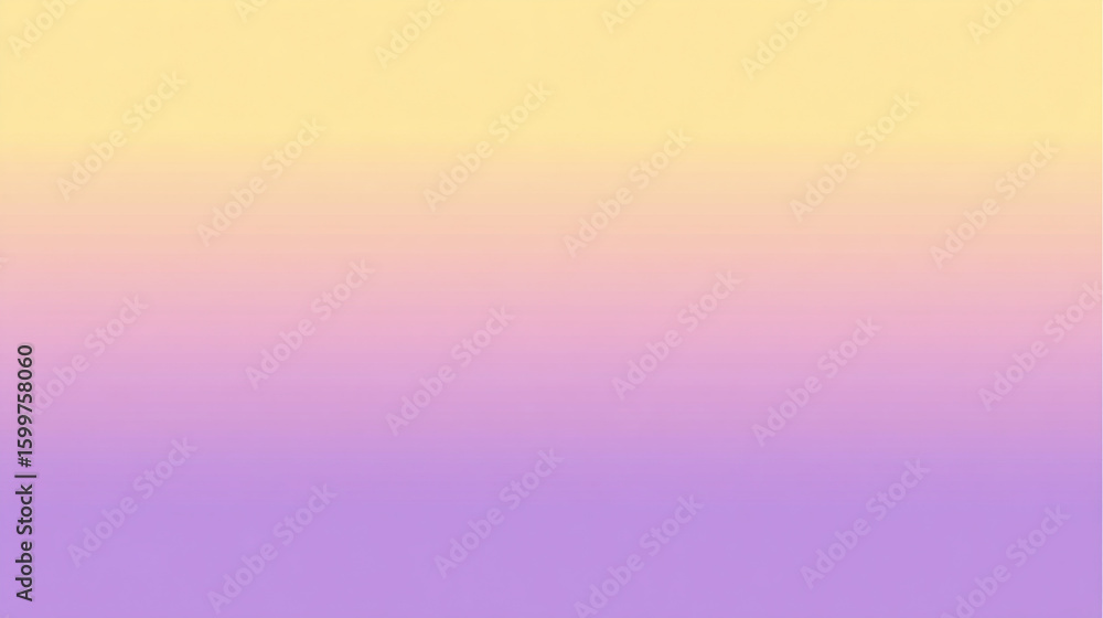 Poster smooth gradient background blending soft lilac ice and warm banana cream hues, creating a gentle, pa