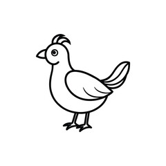 Obraz premium A chika Line art vector illustration.